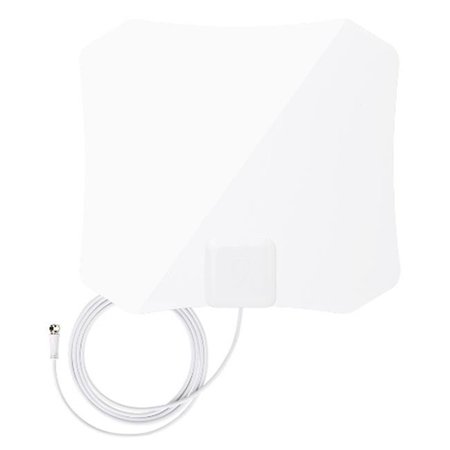 ANTOP Antop AT-132 Super Slim 0.02 in. Piano White Paper Thin Indoor TV Antenna; 30 Mile Range - 4K UHD Ready AT-132